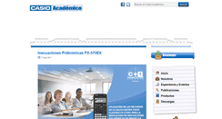 Desktop Screenshot of casioacademico.com.ve