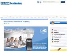 Tablet Screenshot of casioacademico.com.ve